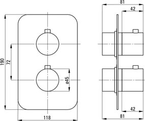 Therm Element extern, pentru BOX cu termostat Finisaj: Negru BXY_NEBT