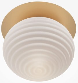 Plafoniera design modern decorativ Reels 1L auriu/alb