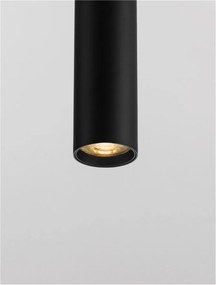 Pendul tubular design modern minimalist SEAWAVE, negru