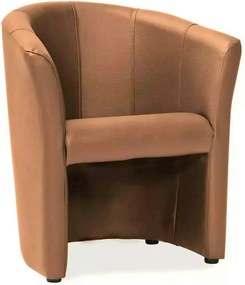 Fotoliu TM-1, bej, piele ecologica/plastic, 67x60x76 cm