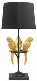 Veioza, Lampa de masa Wildlife Papagal 75cm, auriu