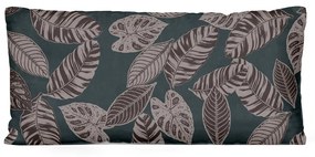 Pernă decorativă Wendre Leaves , 30 x 60 cm, maro