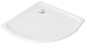 Mexen Flat brodzik pârț요일y slim 100 x 100 cm, alb, sifon crom - 41101010