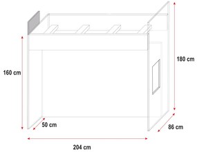 Zondo Pat pentru copii Ruby IV S (Alb + gri) (Cu somieră). 611109