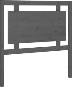 vidaXL Tăblie de pat, gri, 95,5x4x100 cm, lemn masiv de pin