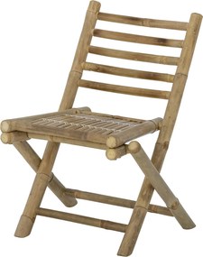 Scaun pliabil de exterior natur din lemn de bambus, „Sole Mini”