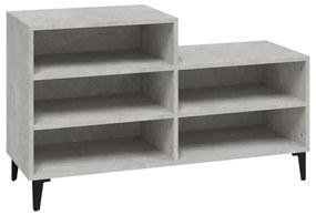 Pantofar, gri beton, 102x36x60 cm, lemn prelucrat