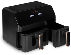 Friteuza cu aer cald dubla, airfryer 5.5+3.5 Black Rose Berlinger Haus BH 9467