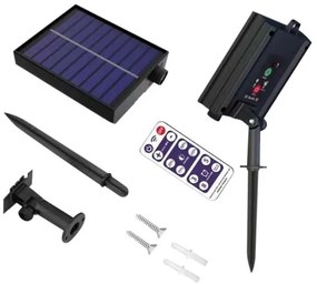Șir solar LED 10xLED/0,5W/4,5V 12 m 3000K IP44 + telecomandă