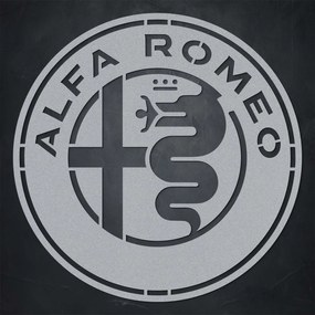 DUBLEZ | Sigla din lemn pentru perete - Alfa Romeo