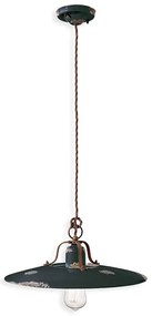Pendul design retro realizat manual din ceramica COUNTRY, 40cm