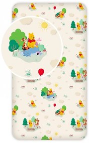 Disney Winnie de Pluș Play Cearșaf cu elastic 90x200 cm