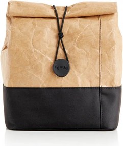 Geanta de transport reutilizabila Lekue On The Go 1010234, 4 litri, Tyvek, Maro/Negru