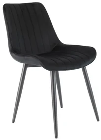 Scaun de bucaterie Rowena, negru