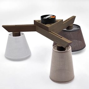 Lustră LED aplicată Brilagi ANTHONY 3xE14/40W/230V stejar nuc