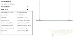 Pendul modern neon G5 21W Decoline 27526101NL