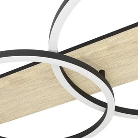 Plafonieră LED Eglo 901717 BOYAL 3xLED/12W/230V 3000K bej/negru