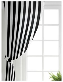 Draperii negre-albe 2 buc. 140x260 cm – Mila Home