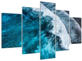 Tablou - Valuri pe mare (150x105 cm)