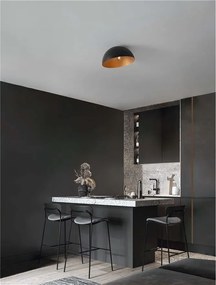Lustra aplicata design decorativ GEA negru/auriu D-40cm