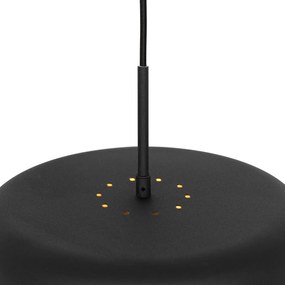 Lampă suspendată retro neagră cu interior auriu - Jinte