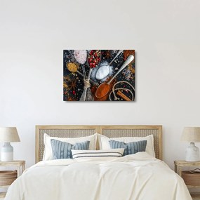Tablou cu linguri cu condimente (70x50 cm)