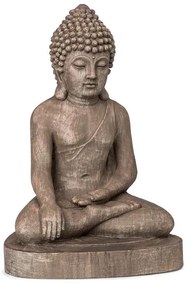 Gautama, statuie de grădină, 43 x 61 x 34 cm, fibreclay, maro