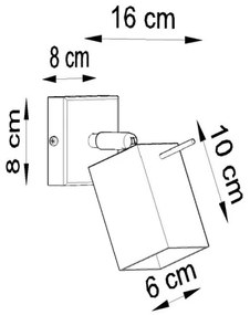 Aplică perete spot MERIDA 1xGU10/40W/230V alb