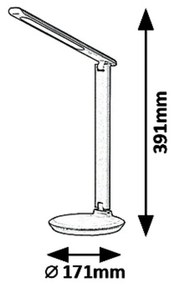 Lampă de masă cu LED Rabalux 6979 Osias, alb