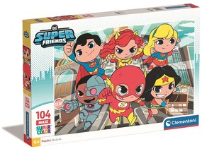 Liga Dreptății Tiny Puzzle maxi DC Super Hero 104 de piese Clementoni