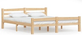 vidaXL Cadru de pat, 160x200 cm, lemn de pin masiv