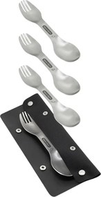 Set de furculițe argintiu din oțel inoxidabil 4 buc. Spork – Black + Blum