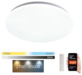 Plafonieră LED dimabilă Immax NEO 07156-38 ANCORA LED/24W/230V Wi-Fi Tuya + telecomandă