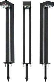 Viking - Set de 2 lămpi solare LED, 1W, 3,7V, IP44, 3000K, 2000 mAh