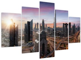 Tablou - Panorama din Dubai (150x105 cm)