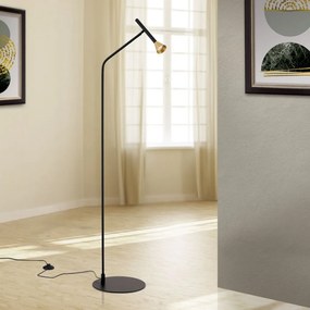 Lampadar LED stil scandinav minimalist ODEON negru/alama
