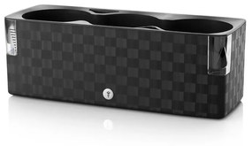 Ghiveci cu sistem de auto-udare Flower Lover Cobble Trio, 40 x 14 cm, gri antracit