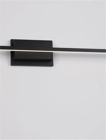 Aplica LED pentru oglinda / tablou AZURE negru L-120,5cm