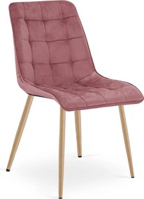 Scaun de masa SPLIT VELVET, roz