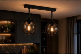 Lustră aplicată SOLO BLACK 2xE27/60W/230V
