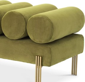 Bancheta moderna design LUX Oxley, Savona vintage green