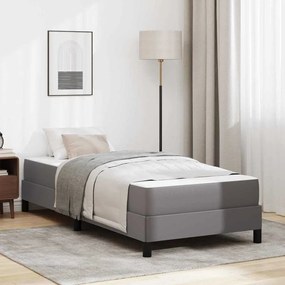 vidaXL Pat Altele Gri 90 x 190 cm Piele artificială