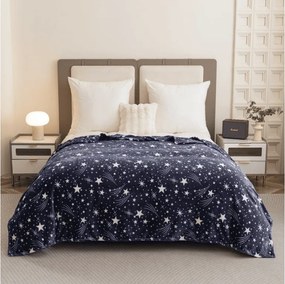 Patura Cocolino microplus STARLIGHT, albastru inchis Dimensiune: 150 x 200 cm