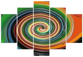 Tablou abstract - spirala colorata (150x105 cm)