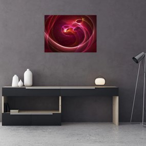 Tablou pe sticlă - Linii ușoare (70x50 cm)