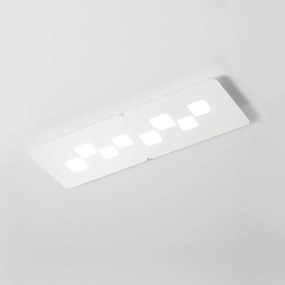 Plafoniera moderna BILBAO 80x28cm, alb, gri sau argintiu