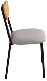 Set mobilier sufragerie Mimetizarse (stejar deschis + gri) (pentru 4 persoane). 1116413