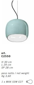 Pendul ceramic design italian realizat manual AYRTON