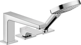 Baterie cada-dus Hansgrohe Metropol crom lucios cu 3 elemente