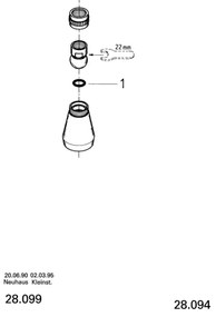 GROHE 28094000 - Cap de duș 50 mm, crom lucios